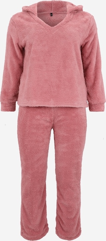 Trendyol CurvePidžama - roza boja: prednji dio