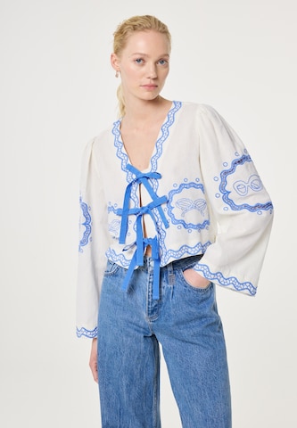 Fabienne Chapot Blouse in Beige: voorkant