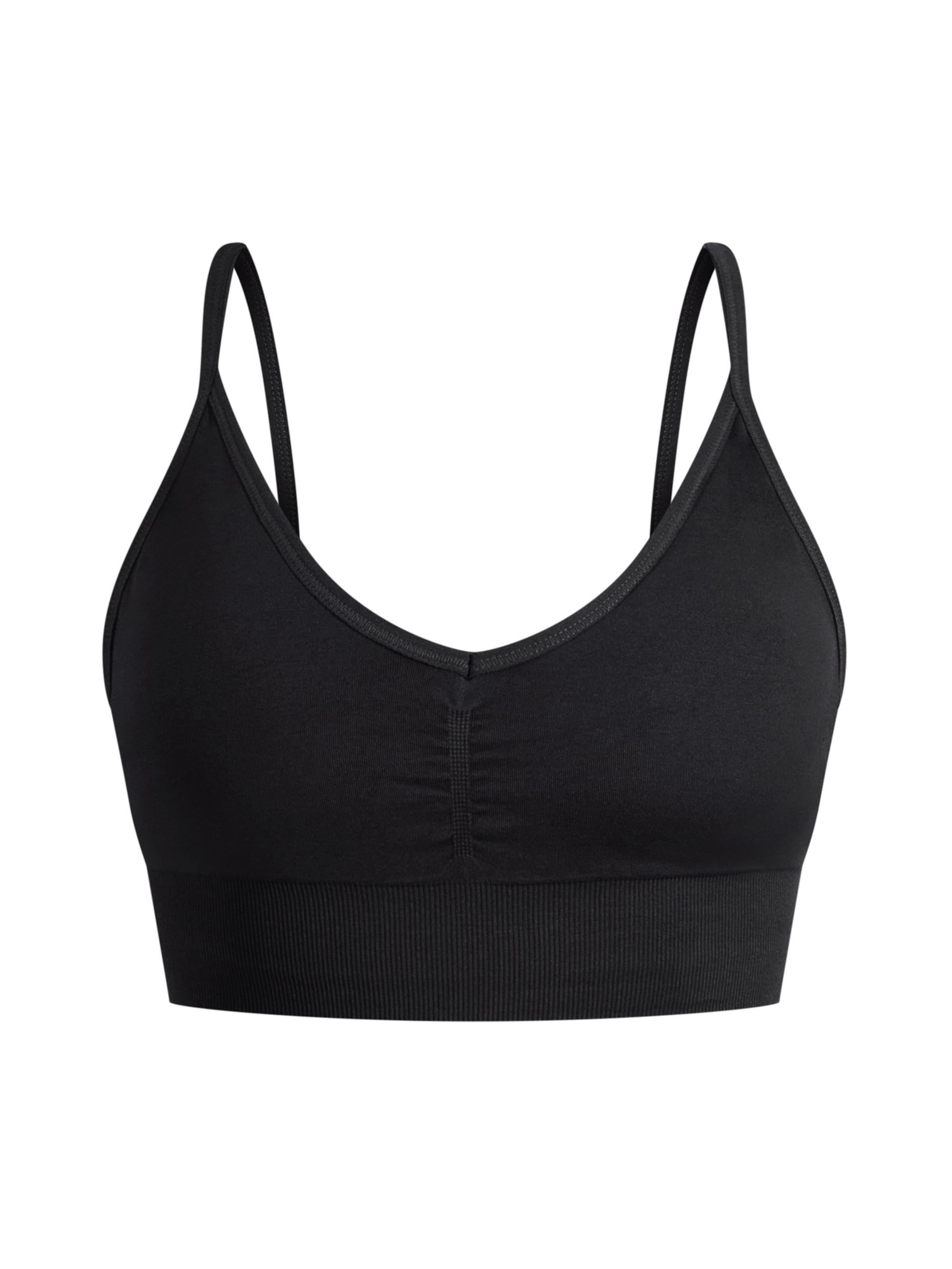 Smilodox Sports bra in Black: front