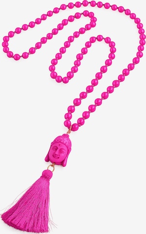 COLLEZIONE ALESSANDRO Necklace 'Nepal' in Pink: front