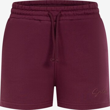Pantalon ' Fayne ' Smilodox en rouge : devant