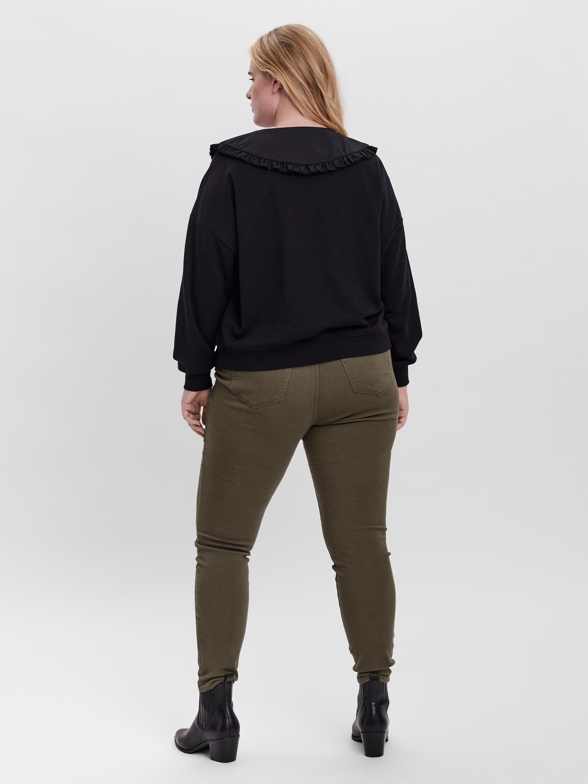 Plus size Odzież Vero Moda Curve Bluzka sportowa Becca w kolorze Czarnym 