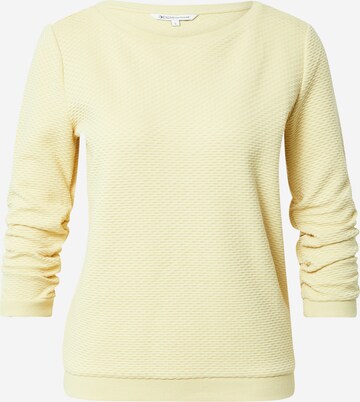 TOM TAILOR - Sweatshirt em amarelo: frente