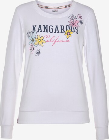 KangaROOS Sweatshirt in White: front