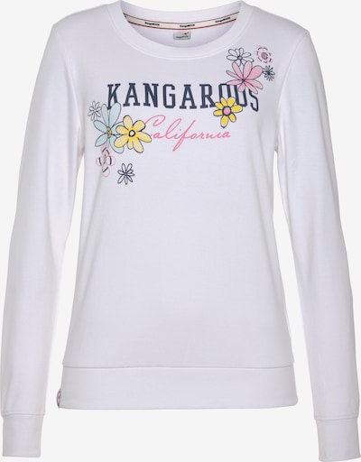 KangaROOS Sweatshirt in mischfarben / weiß, Produktansicht