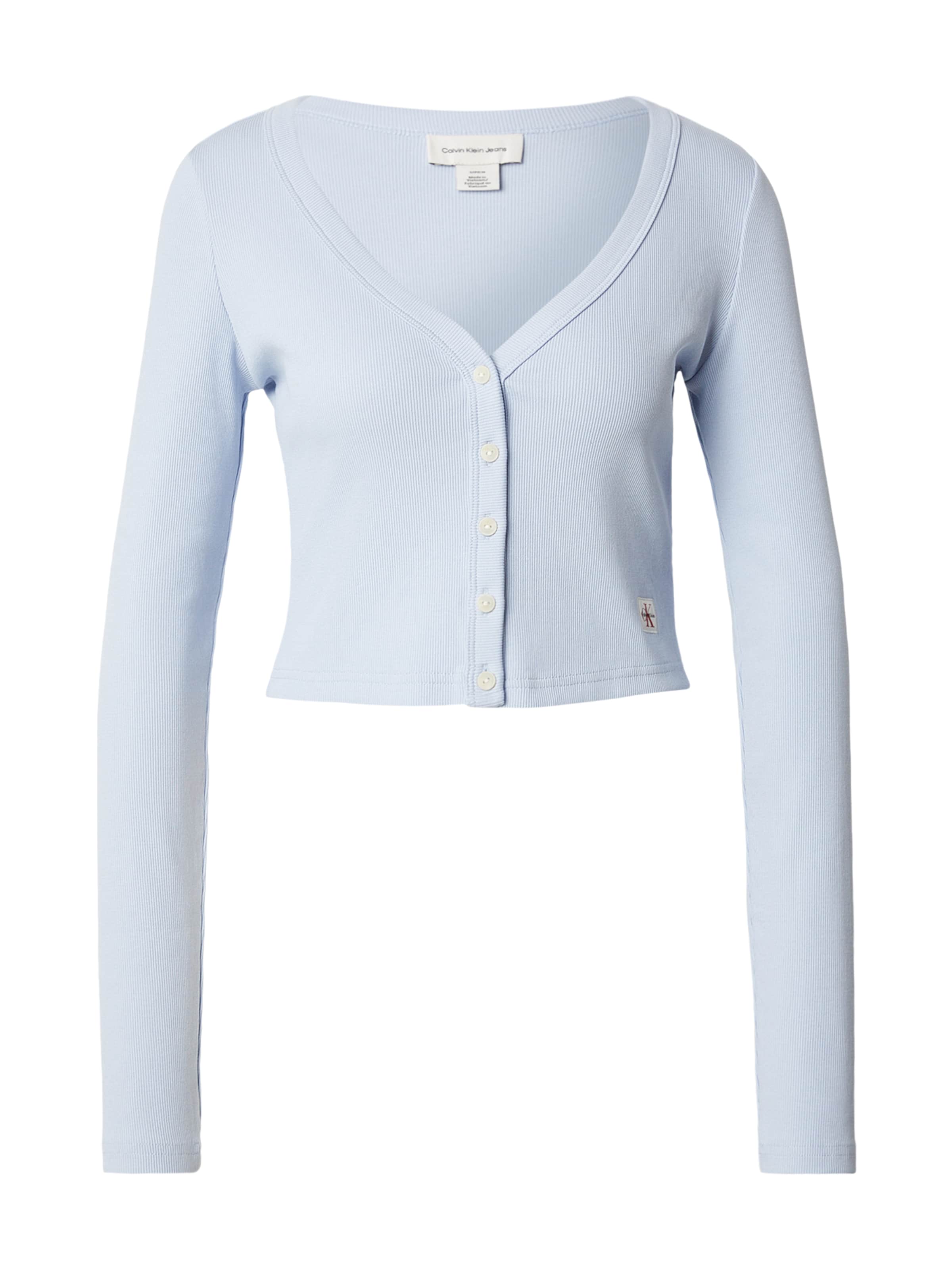 Cardigan Calvin Klein Jeans en bleu : devant