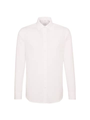 Coupe slim Chemise business SEIDENSTICKER en blanc : devant