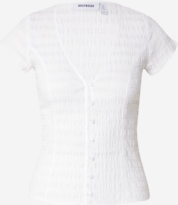 Camicia da donna 'Vivi' di WEEKDAY in bianco: frontale