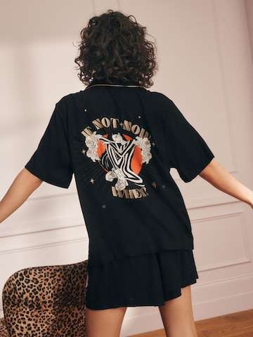 Rockett St George Korte pyjama 'Daia' in Zwart