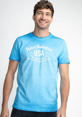 T-Shirt 'Moonstone' Petrol Industries en bleu : devant