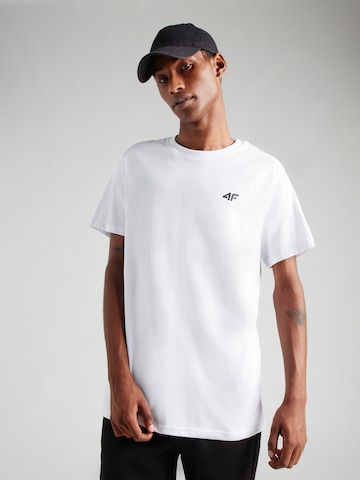 4F Performance shirt in White: front