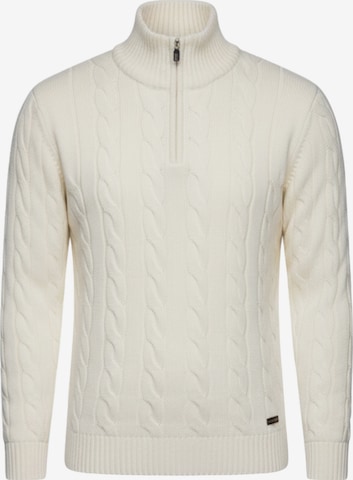 Ombre Trui in Beige: voorkant