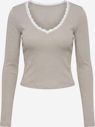studioselect Shirt 'Susan' in XS in ecru / dunkelbraun / weiß, Produktansicht