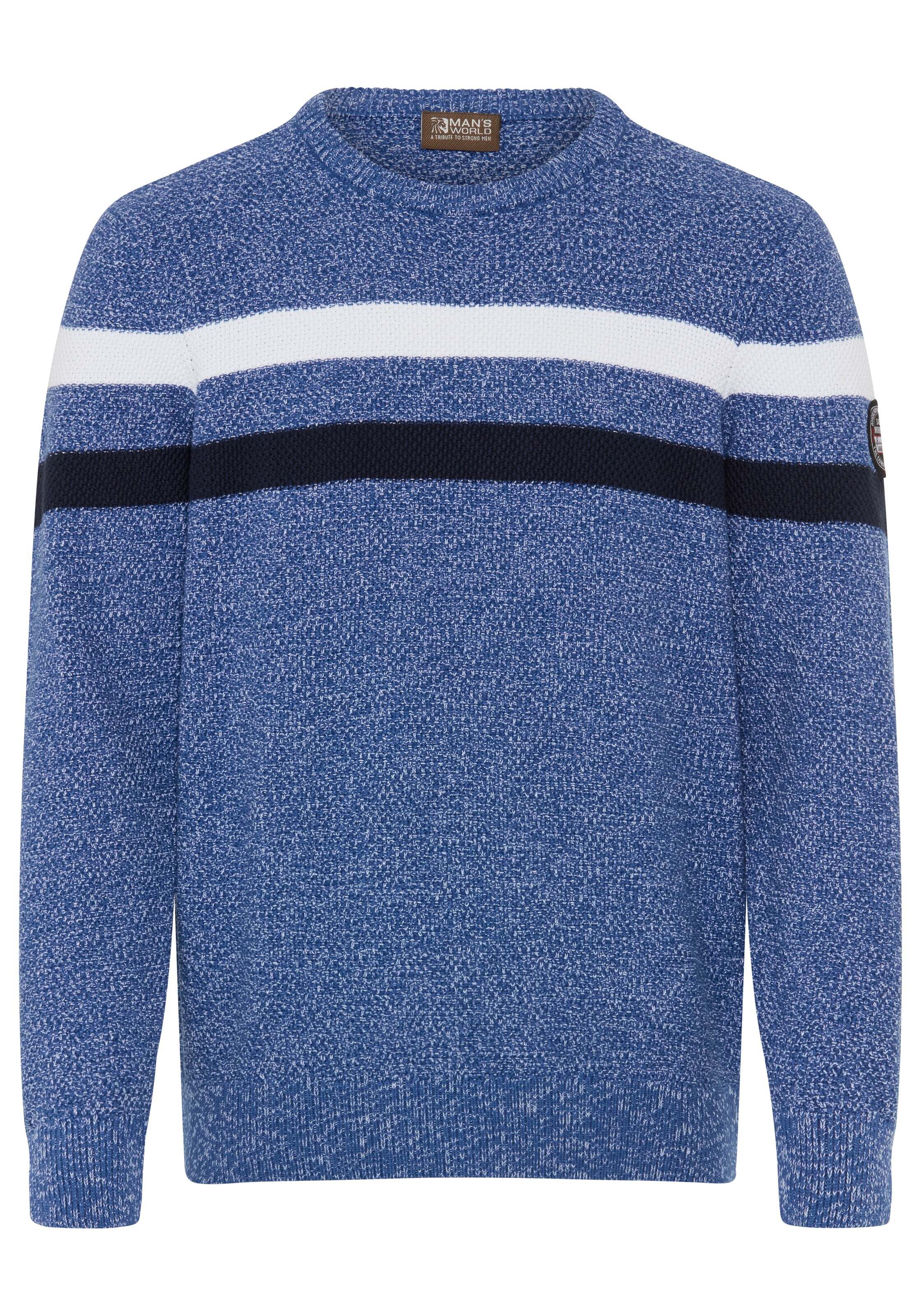 Man's World Sweater in Blue: front