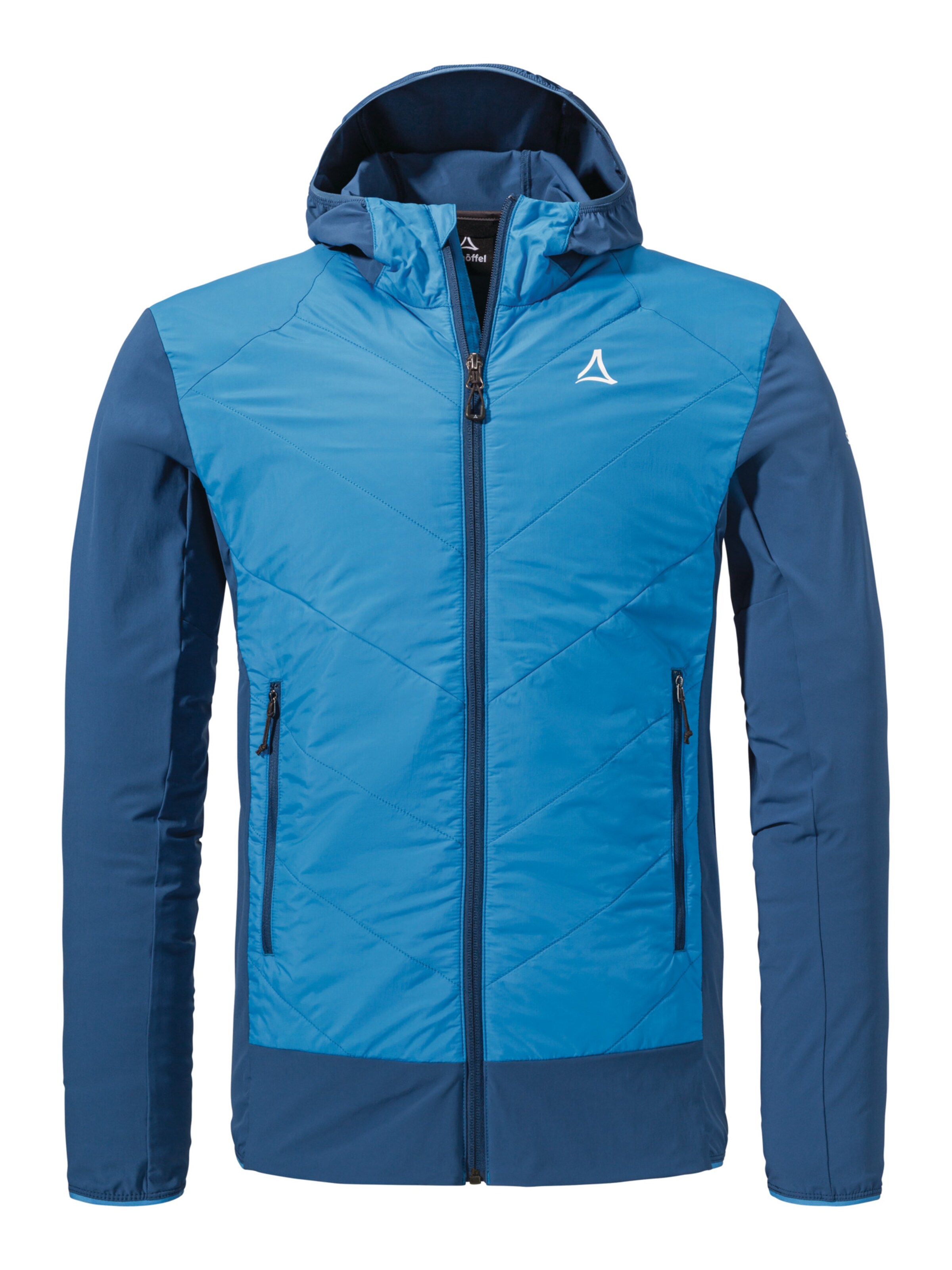 Schöffel Outdoorjas ' Hiking Hybrid Jk Style Blaueis MNS ' in Blauw: voorkant