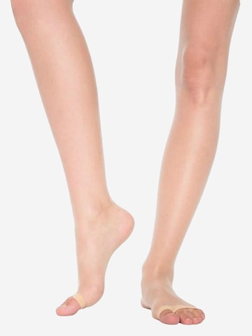 Collant 'PENTI Damen-Strumpfhose mit offener Zehenpartie' Penti en beige