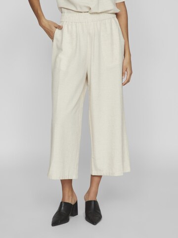 Wide Leg Pantalon VILA en beige : devant