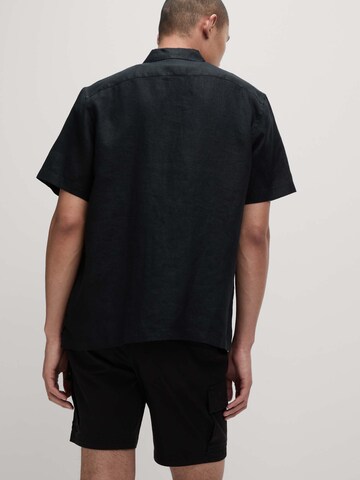 Marks & Spencer Comfort fit Button Up Shirt in Black