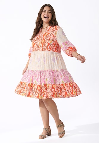 joella - Vestido de verano en naranja: frente