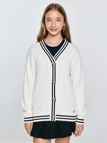 BIG STAR Knit cardigan in Beige: front