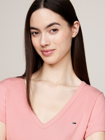 Tommy Jeans T-Shirt 'ESSENTIAL' in Pink