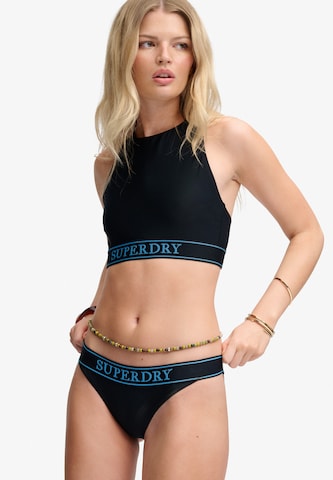 Superdry & Co High neck Bikinitop in Blauw
