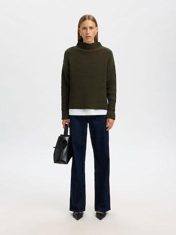 SELECTED Sweater 'SLFSelma Sus' in Green