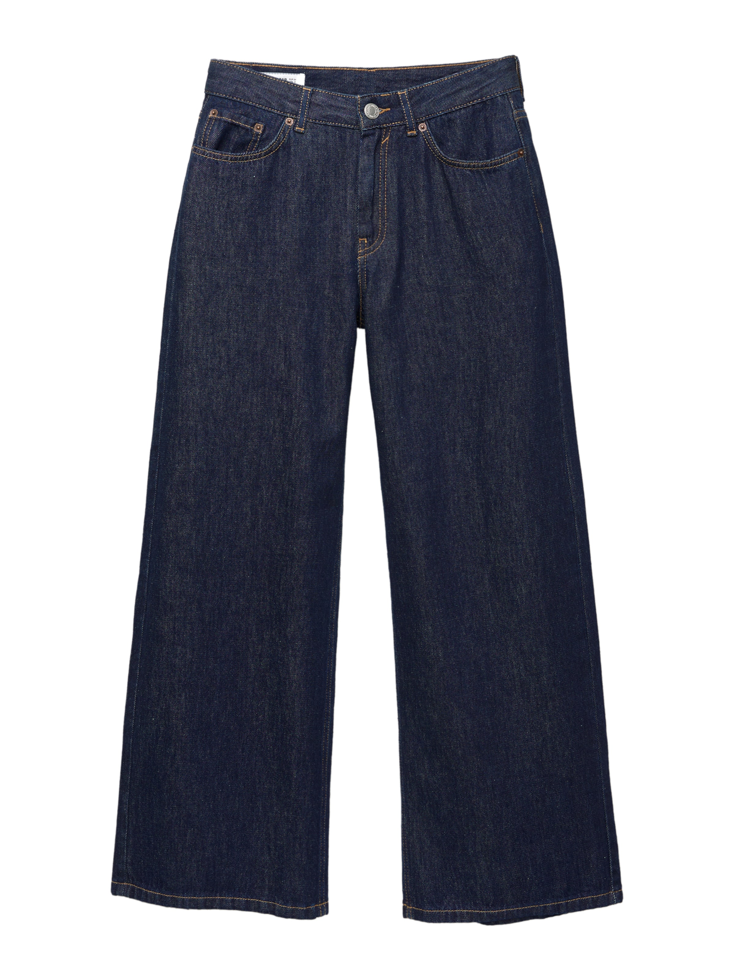 Pull&Bear Wide leg Jeans i blå: framsida
