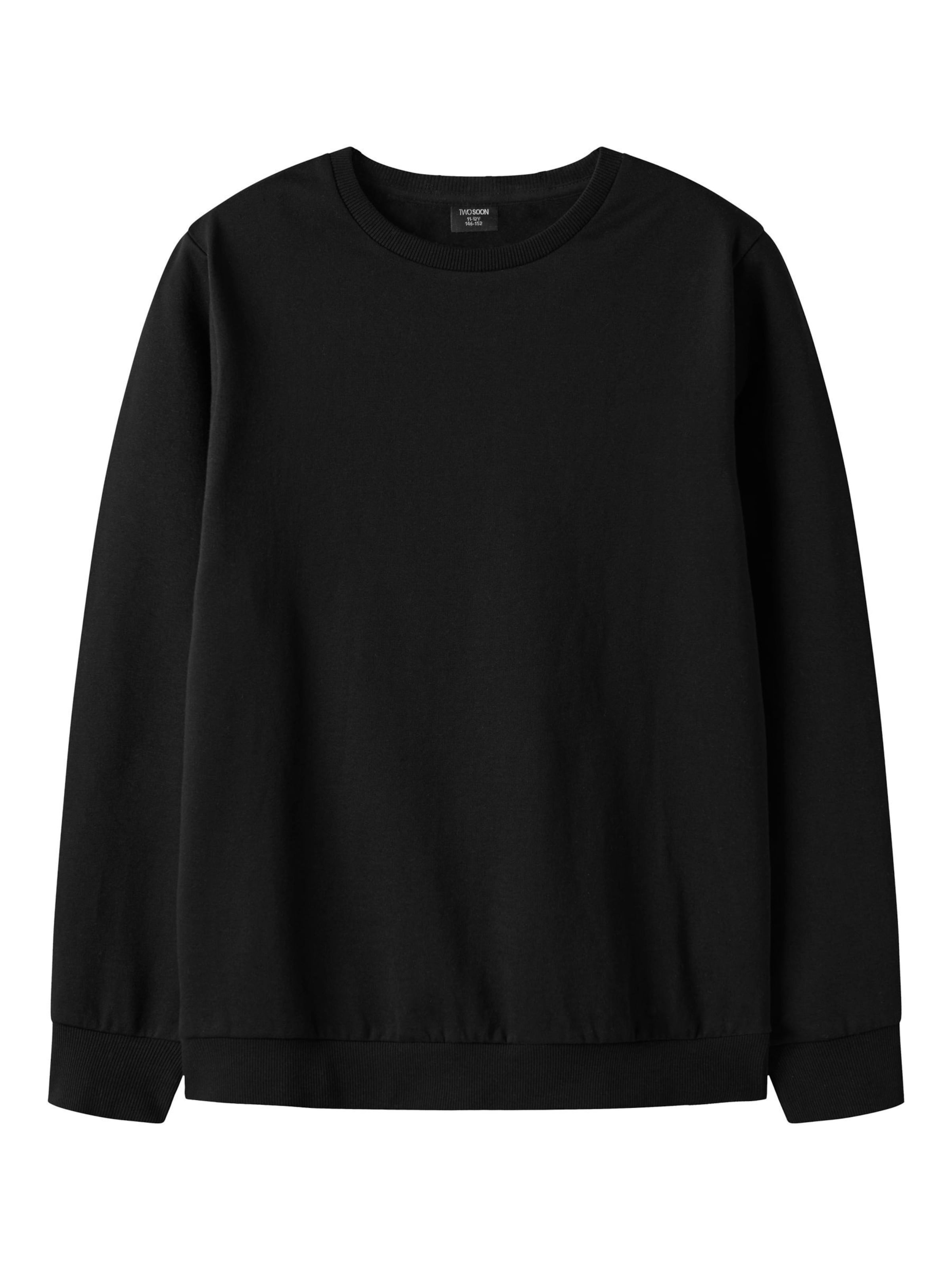 TWO SOON - Sudadera en negro: frente