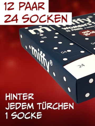 miffy Socken 'Adventskalender mit 12 Paar'‌‌‌‌ in Mischfarben