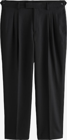 regular Pantaloni con pieghe di Next in nero: frontale