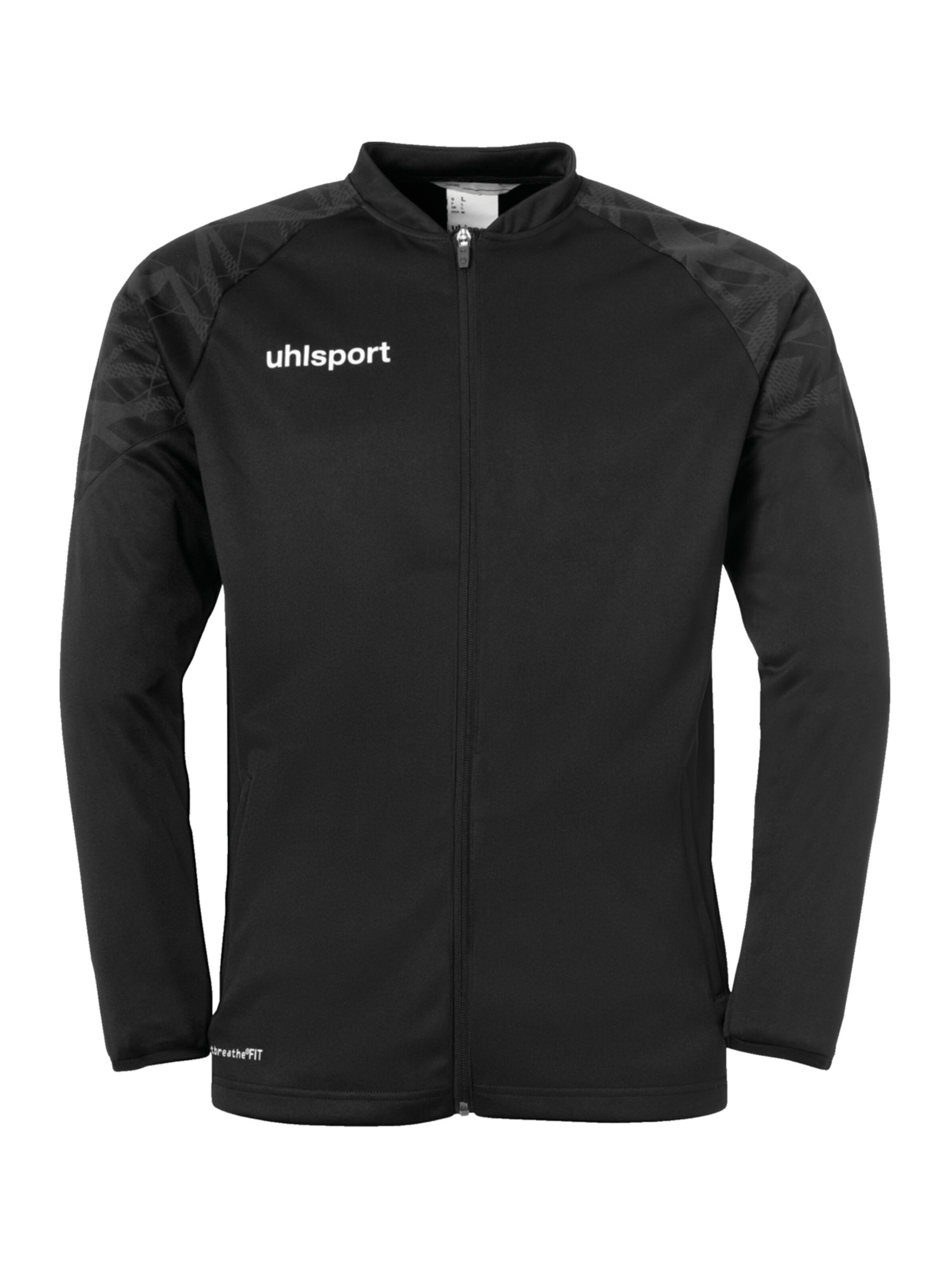 UHLSPORT Jacke in Schwarz: Vorderseite