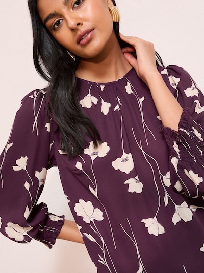 Friends Like These Blúzka - farba ťavej srsti / baklažánová, Produkt