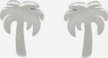 Gemshine Ohrstecker 'Palme' in Silber: Vorderseite