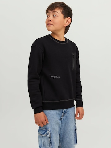 Sweat Jack & Jones Junior en noir : devant