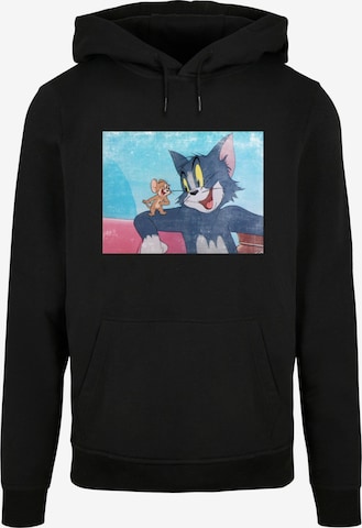 ABSOLUTE CULT Sweatshirt 'Tom and Jerry' in Zwart: voorkant