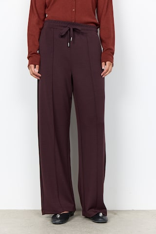 Soyaconcept - Pierna ancha Pantalón 'Banu 265' en marrón: frente