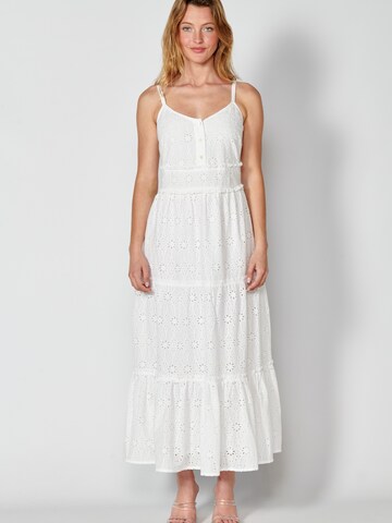 KOROSHI Letní šaty – bílá