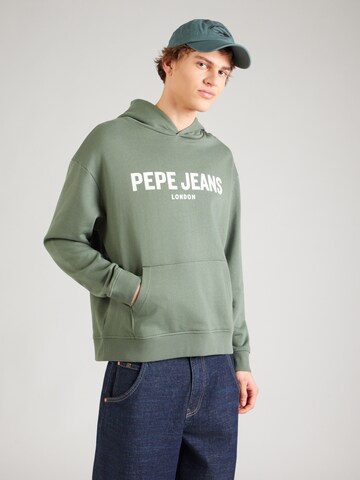 Pepe Jeans Mikina – zelená: přední strana