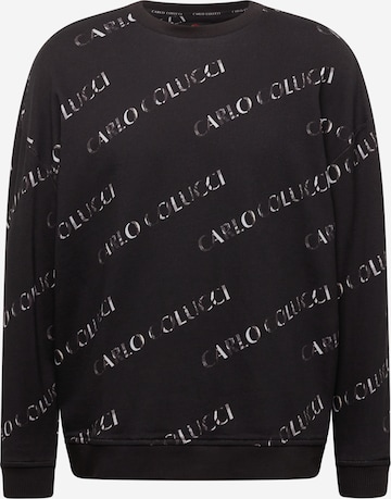 Carlo Colucci Sweatshirt in Black: front