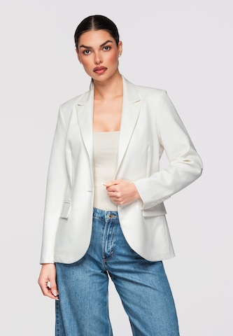 Ombre Blazer in White