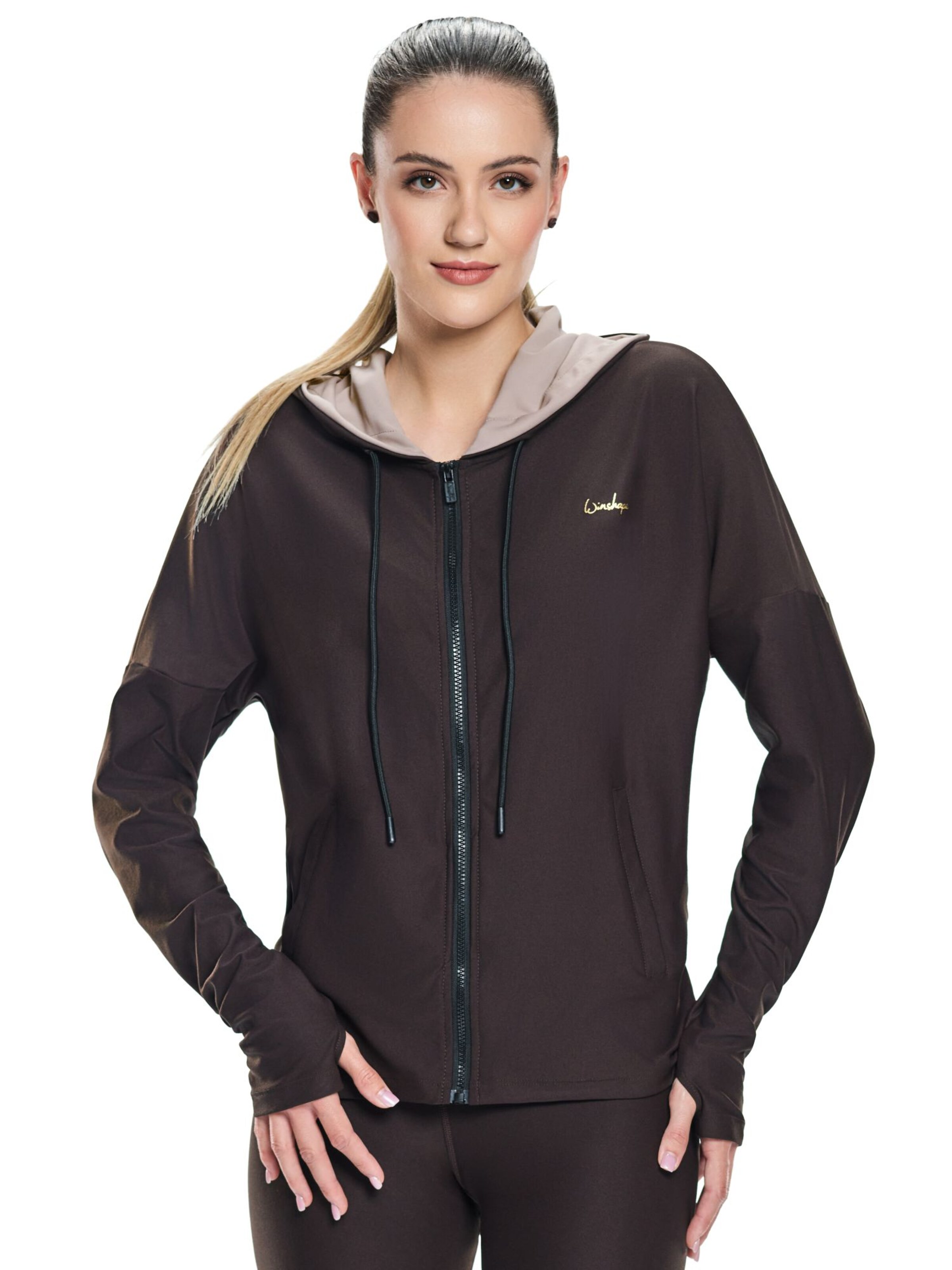 Winshape - Chaqueta de entretiempo 'J008C' en marrón: frente