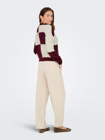 JDY Pullover 'JDYJUSTY' i rød