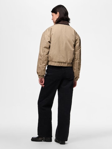 PIECES Between-season jacket 'JORMA' in Brown
