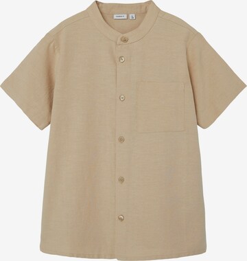 Coupe regular Chemise 'Faher' NAME IT en beige : devant