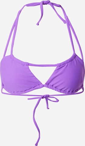 Boux Avenue Trojuholníky Bikinový top 'PAROS' - fialová: predná strana