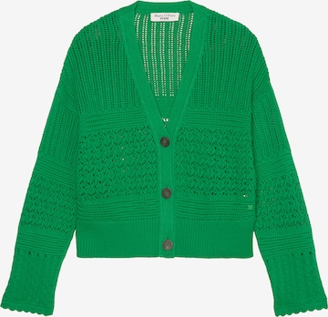 Marc O'Polo DENIM Gebreid vest in Groen: voorkant