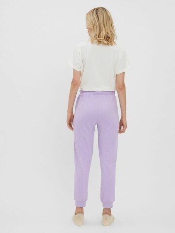 VERO MODA Tapered Trousers 'Ibi' in Purple