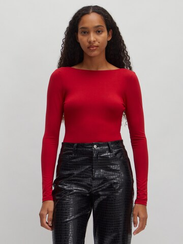 EDITED Koszula body 'Callisto' w kolorze czerwony