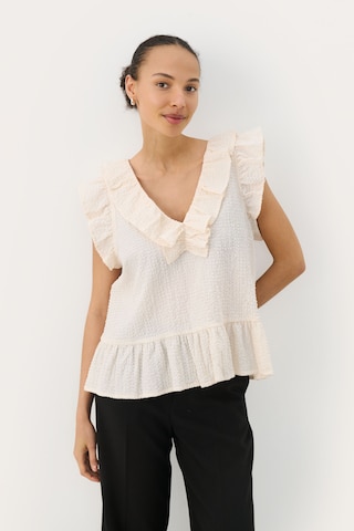 Part Two Bluse 'TrojaPW' i hvid: forside